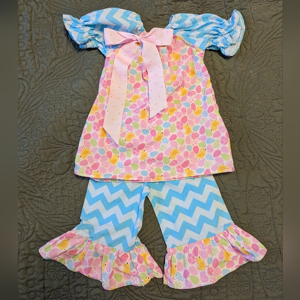 Easter egg outfit glittery